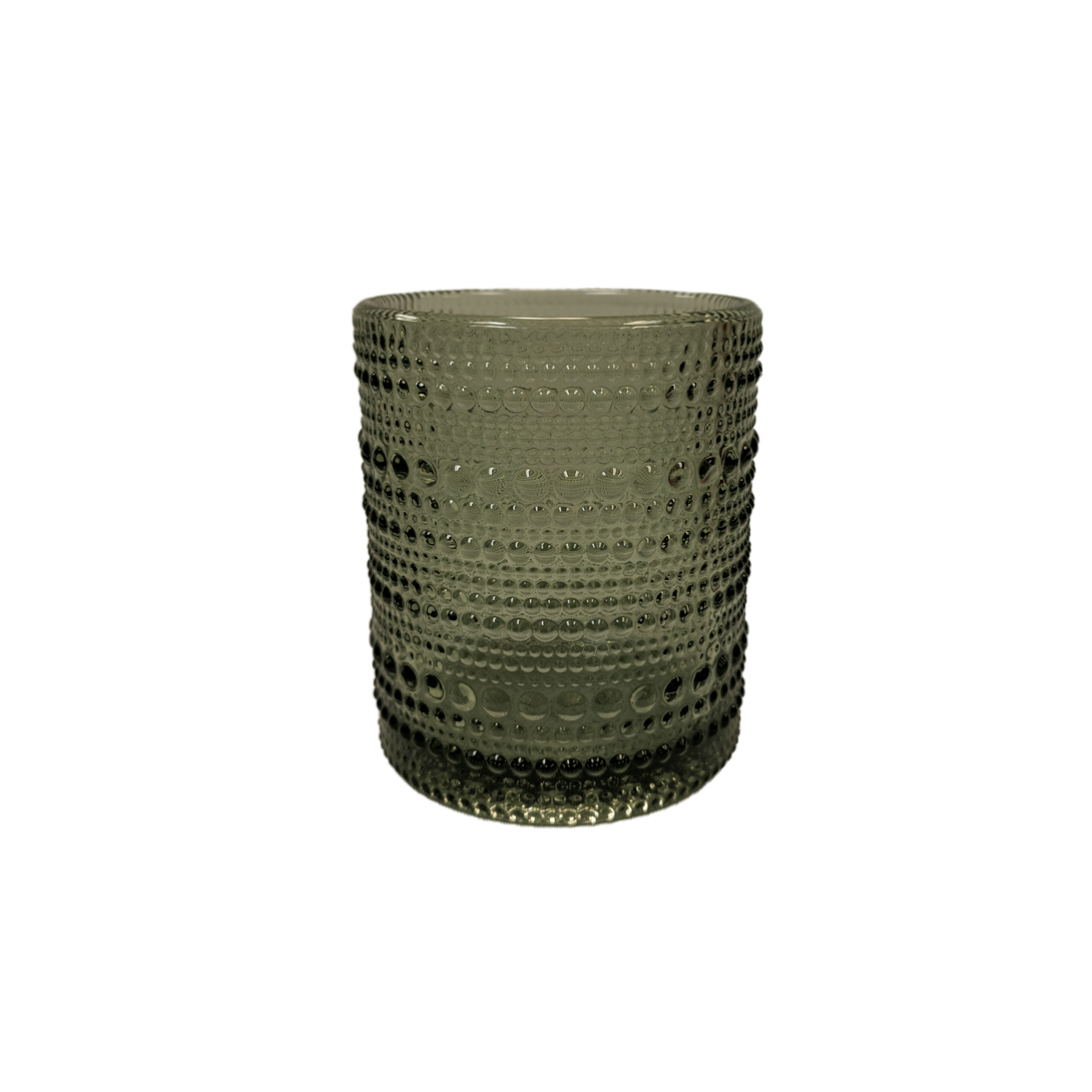 10 oz - emerald lowball glass