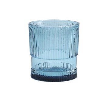 9.85 oz - sapphire lily glass