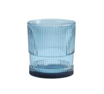 9.85 oz - sapphire lily glass