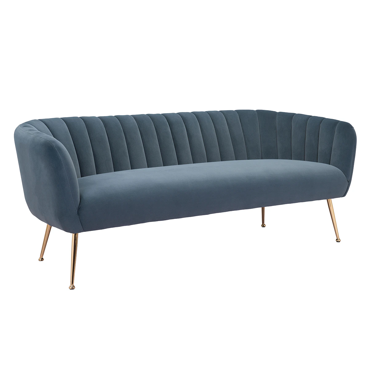 Fauteuil sophia bleu lagon - 3 places