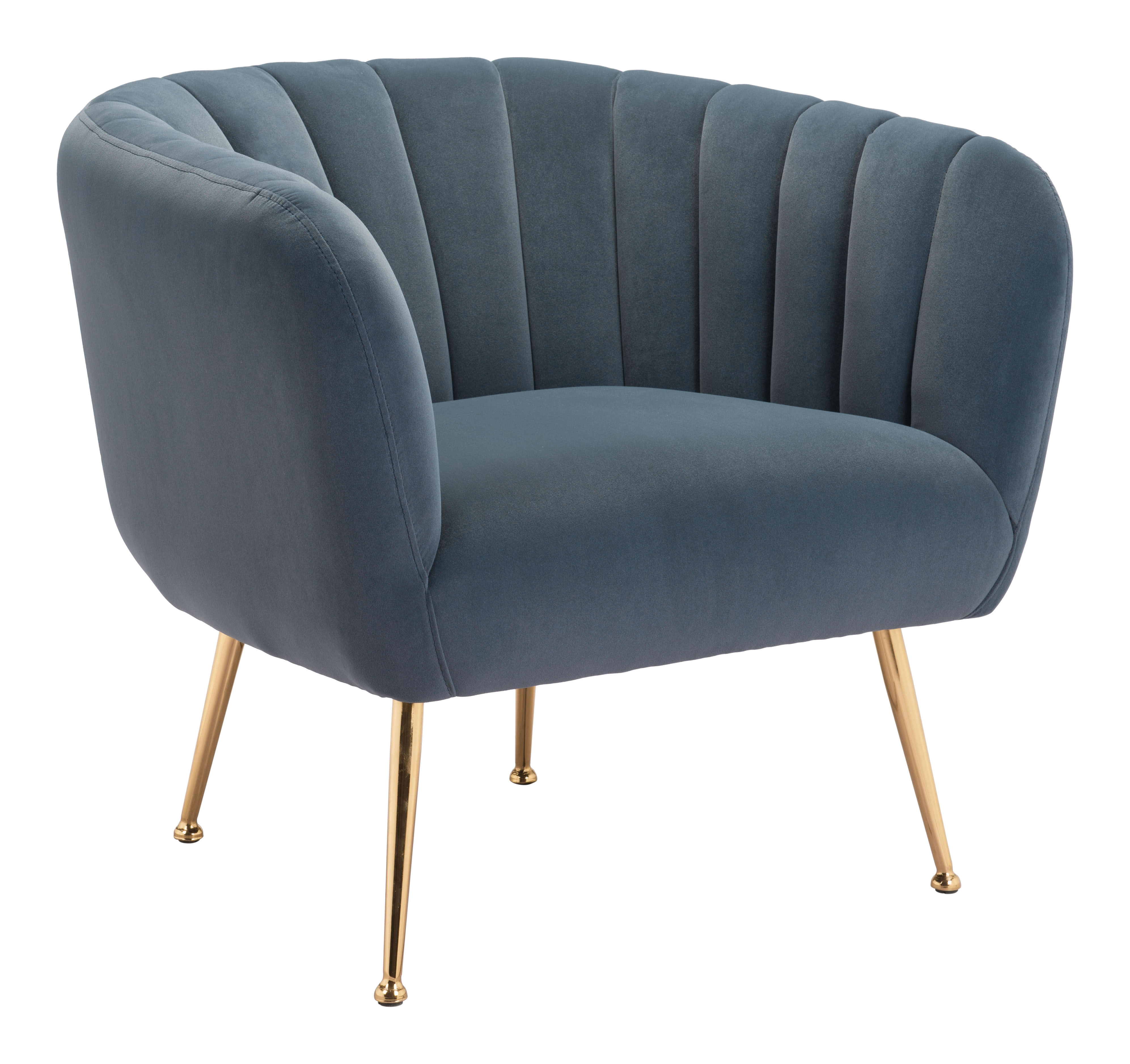Fauteuil sophia - bleu lagon